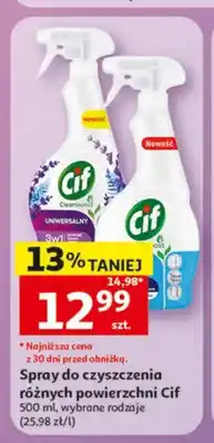 Auchan Spray do czyszczenia różnych powierzchni Cif oferta