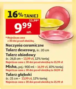 Auchan Talerz deserowy ceramiczny śr. 20cm oferta