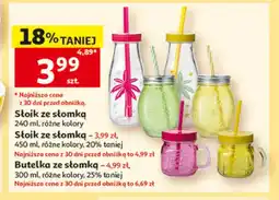Auchan Słoik ze słomką oferta