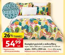 Auchan Komplet pościeli z mikrofibry 220x200cm oferta