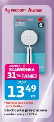Auchan Słuchawka prysznicowa Auchan oferta