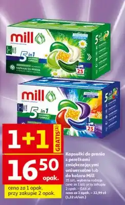 Auchan Kapsułki do prania z perełkami zmiękczającymi uniwersalne Mill oferta