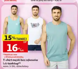 Auchan T-shirt męski bez rękawów Inextenso oferta