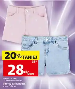 Auchan Szorty dziewczęce oferta