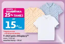 Auchan T-shirt polo chłopięcy oferta
