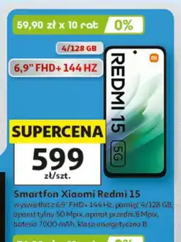 Auchan Smartfon Xiaomi Redmi 15 4/128 GB oferta