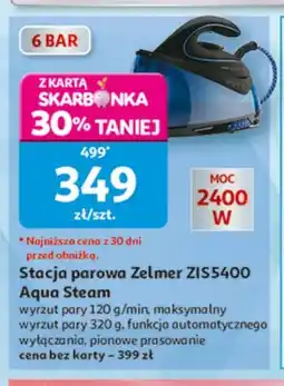 Auchan Stacja parowa Zelmer ZIS5400 Aqua Steam oferta