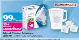 Auchan Dzbanek filtrujący Brita Aluna Calendar + 3 wkłady Maxtra Pro Pure Performance 2,4l oferta