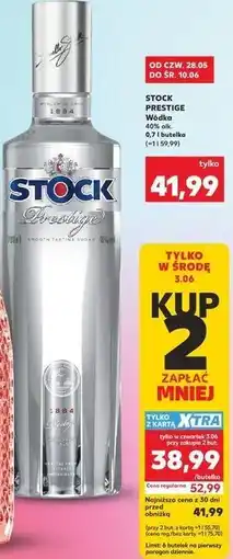 Kaufland STOCK PRESTIGE Wódka 40% alk. 0,7 l butelka oferta