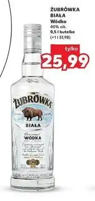 Kaufland ŻUBRÓWKA BIAŁA Wódka 40% alk. 0,5 l butelka oferta