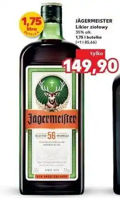 Kaufland JÄGERMEISTER Likier ziołowy 35% alk. 1,75 l butelka oferta