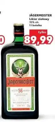 Kaufland JÄGERMEISTER Likier ziołowy 35% alk. 1 l butelka oferta