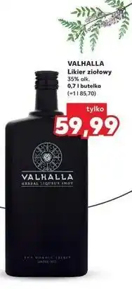Kaufland VALHALLA Likier ziołowy 35% alk. 0,7 l butelka oferta