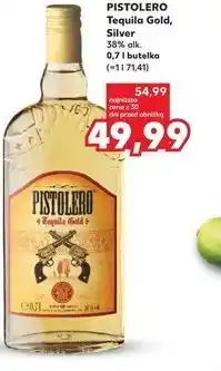Kaufland Tequila Gold, Silver PISTOLERO 38% alk. 0,7 l butelka oferta