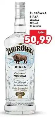 Kaufland ŻUBRÓWKA BIAŁA Wódka 40% alk. 1 l butelka oferta