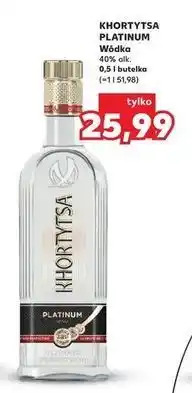 Kaufland KHORTYTSA PLATINUM Wódka 40% alk. 0,5 l butelka oferta