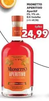 Kaufland MIONETTO APERITIVO Aperitif 0%, 11% alk. 0,5 l butelka oferta
