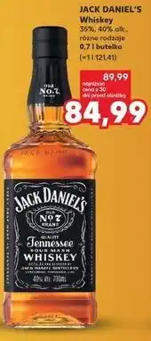 Kaufland Jack Daniel's Whiskey 35%, 40% alk., różne rodzaje oferta
