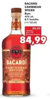 Kaufland Rum BACARDI CARIBBEAN SPICED 40% alk. 0,7 l butelka oferta