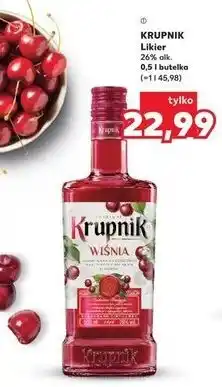 Kaufland KRUPNIK Likier 26% alk. 0,5 l butelka oferta