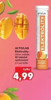 Kaufland ACTIVLAB Elektrolity różne rodzaje 20 tabletek oferta