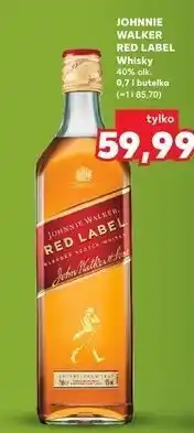 Kaufland JOHNNIE WALKER RED LABEL Whisky 40% alk. 0,7 l butelka oferta