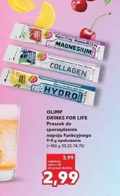 Kaufland OLIMP DRINKS FOR LIFE Proszek do sporządzenia napoju funkcyjnego oferta