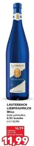 Kaufland Wino LAUTERBACH LIEBFRAUMILCH oferta