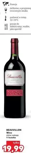 Kaufland BEAUVILLON Wino oferta