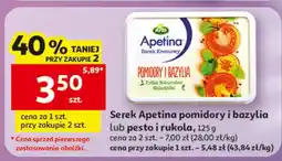 Auchan Serek Apetina pomidory i bazylia lub pesto i rukola oferta