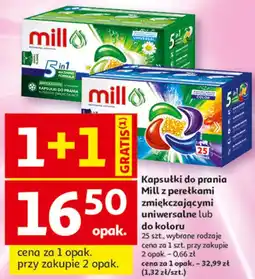 Auchan Kapsułki do prania Mill z perełkami zmiękczającymi oferta