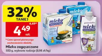 Auchan Mleko zagęszczone oferta