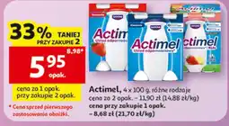 Auchan Actimel, 4 x 100 g, różne rodzaje oferta
