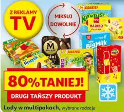 Auchan Lody w multipakach, wybrane rodzaje oferta