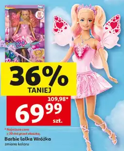 Auchan Barbie lalka Wróżka zmiana koloru oferta