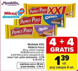 Carrefour Market Wafelek XXL PRINCE POLO 45 g, różne rodzaje oferta