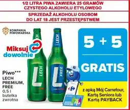 Carrefour Market Piwo LECH PREMIUM, FREE oferta