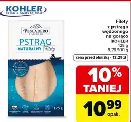 Carrefour Market Filety z pstrąga wędzonego na gorąco KOHLER oferta