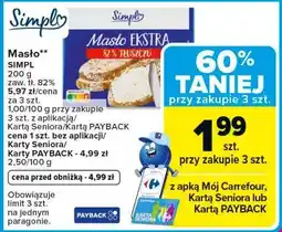 Carrefour Market Masło EKSTRA SIMPL oferta