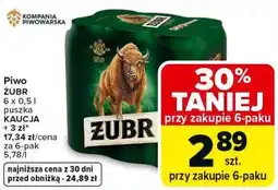Carrefour Piwo ŻUBR oferta