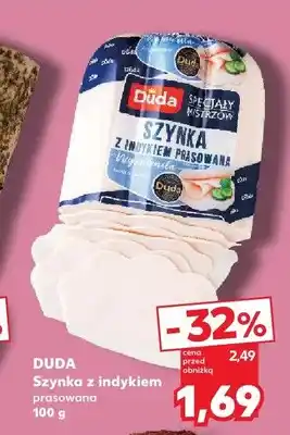 Kaufland Szynka z indykiem prasowana Duda oferta
