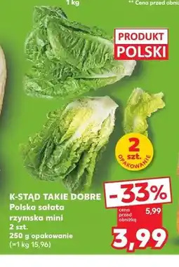 Kaufland Polska sałata rzymska mini K-Stąd Takie Dobre oferta