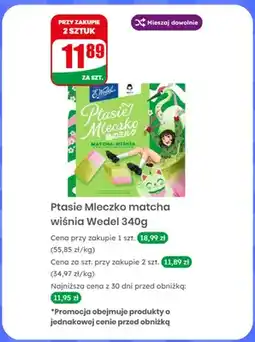 Dino Ptasie Mleczko matcha wiśnia E.Wedel oferta