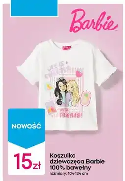 Pepco Koszulka dziewczęca Barbie 100% bawełny 104-134cm oferta
