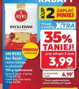 Kaufland Ser Rycki Edam w plastrach oferta