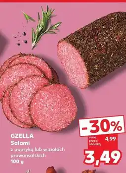 Kaufland Salami w ziołach prowansalskich Gzella oferta