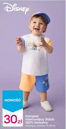 Pepco Komplet niemowlęcy Stitch 100% bawełny oferta