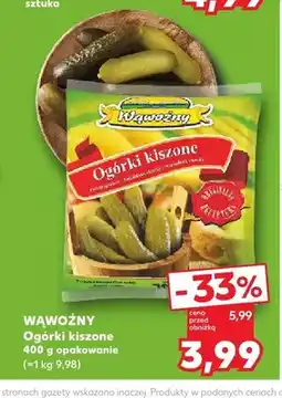 Kaufland Ogórki kiszone Wąwoźny oferta