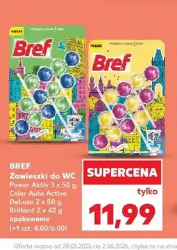 Kaufland Zawieszki do WC Bref Color Auto Active oferta