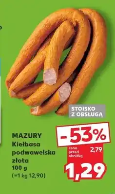 Kaufland Kiełbasa podwawelska złota Mazury oferta